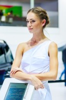 девушка стендистка Московского Международного Автомобильного Салона 2012
