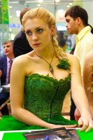 стендистка с большой грудью на выставке продэкспо 2012